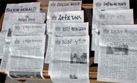 The Sikkim Herald in 11 languages